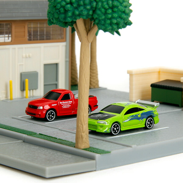 楽天市場】ワイルドスピード ミニカー ドムの店カフェシーン ジオラマ