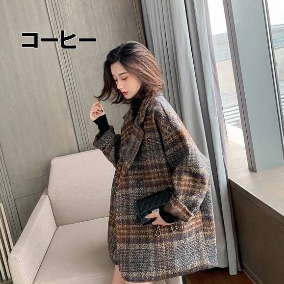 楽天市場】チェック柄 チェスター コート レディース 送料無料 2色