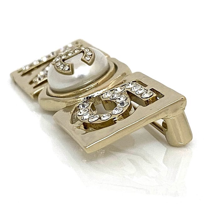 楽天市場】【送料無料】 シャネル ブローチ ゴールド ホワイト NO5 美