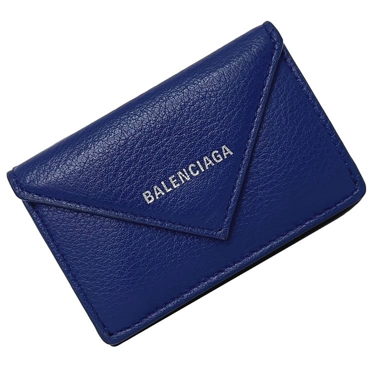BALENCIAGA 三つ折り財布 青