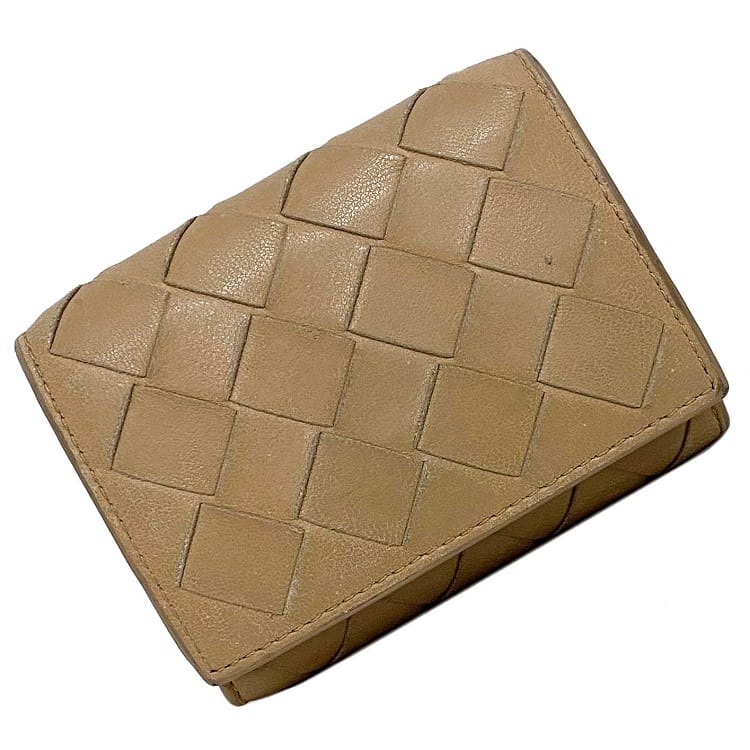 楽天市場】【送料無料】 ボッテガ ヴェネタ 三つ折り 財布 ベージュ