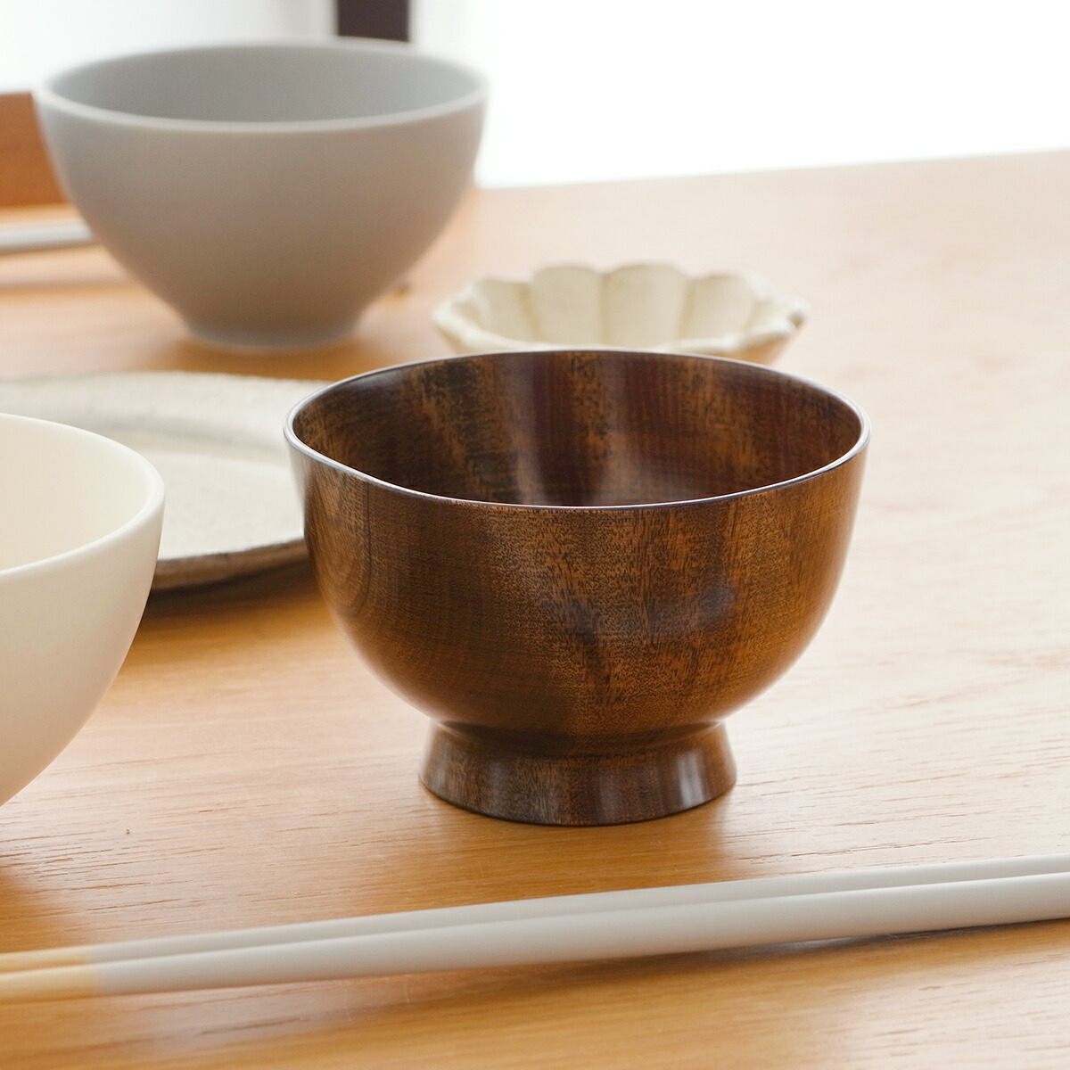 楽天市場】汁椀 天然 木製 日本製 漆器 お椀 汁わん 木製 280ml 卯之松