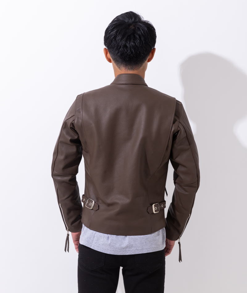 楽天市場】シングル ライダース 革ジャン メンズ 本革 大きいサイズ