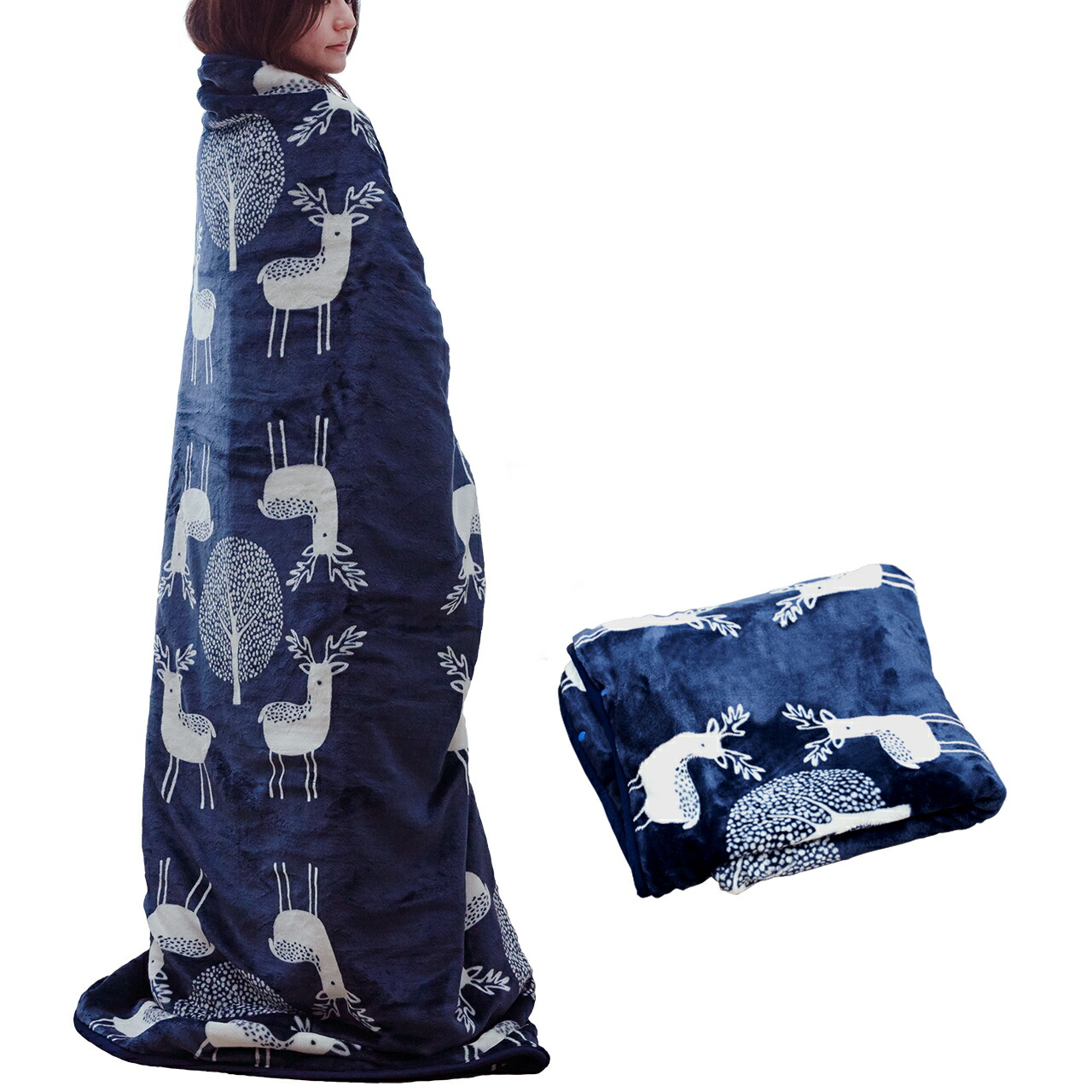 楽天市場】【5%OFFクーポン対象】着る毛布 電気毛布 ブランケット 着る