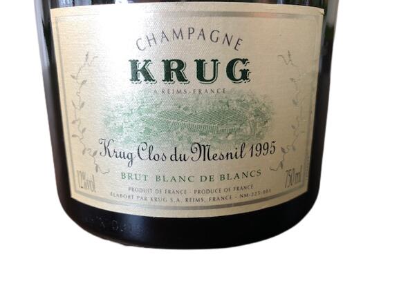 楽天市場】1995 Krug Clos du Mesnil Blanc de Blancs Brut Millesime