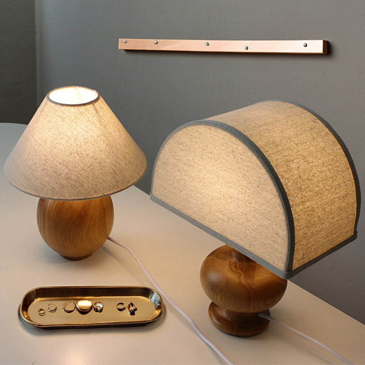 楽天市場】【マラソンP2倍 & 5%オフ】木製ベースにリネンシェードを