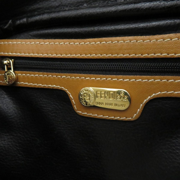 楽天市場】FENDI / フェンディ ペカン柄 キャンバス×レザー ショルダー