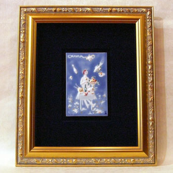 マイセン陶板画