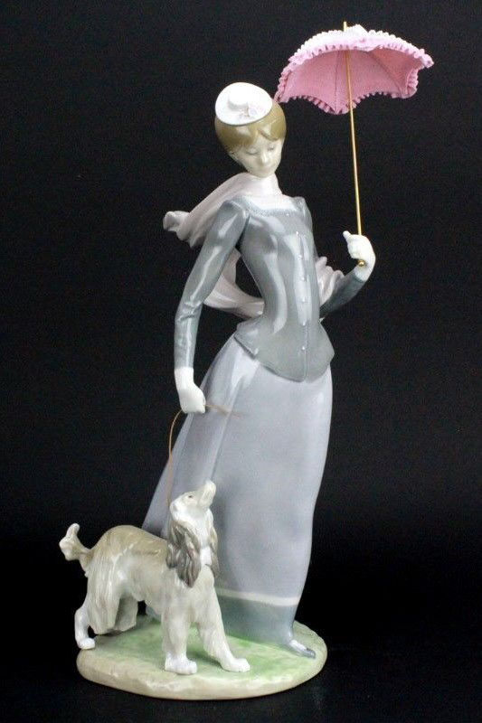 欠けあり】リヤドロ 大型 陶器人形 女性 貴婦人 No.5377 欠けあり