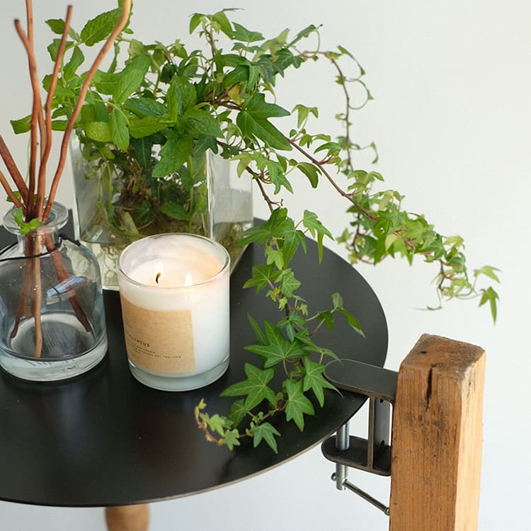 楽天市場】VONA wooden spindle CLAMP TABLE Low / High サイド