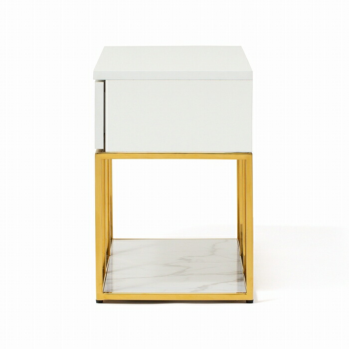 T1265☆美品☆フランフラン レーヌ TV台 大理石調 ゴールドフレーム