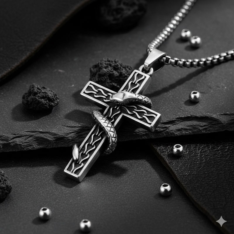 HYDE 蛇十字 スネークネックレス 未開封 HYDE 蛇十字 スネーク