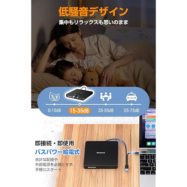 楽天市場】【2024革新型・高速USB3.0対応】 CD DVDドライブ 外付け