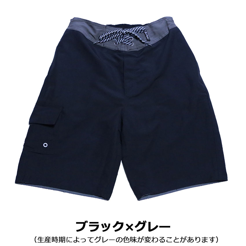 楽天市場】メンズ 水着 サーフパンツ 海パン ロング 無地 インナー付