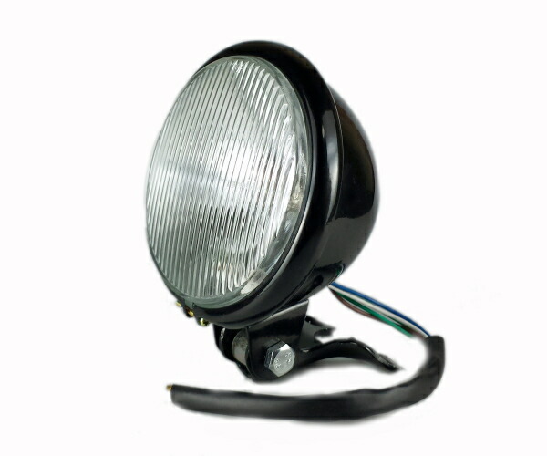 楽天市場】汎用 4.5インチ ビンテージヘッドライト スプリンガー FLSTS