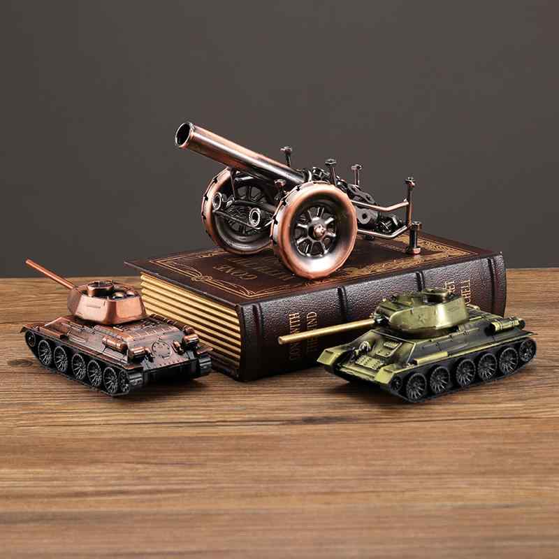 楽天市場】置物 オーナメント 小物 おしゃれ クラシックカー 大砲 戦車