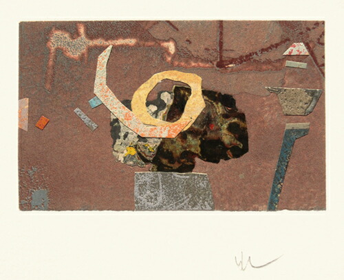 楽天市場】版画/銅版画+コラージュ 山本正文 枯木-1 現代アート 抽象