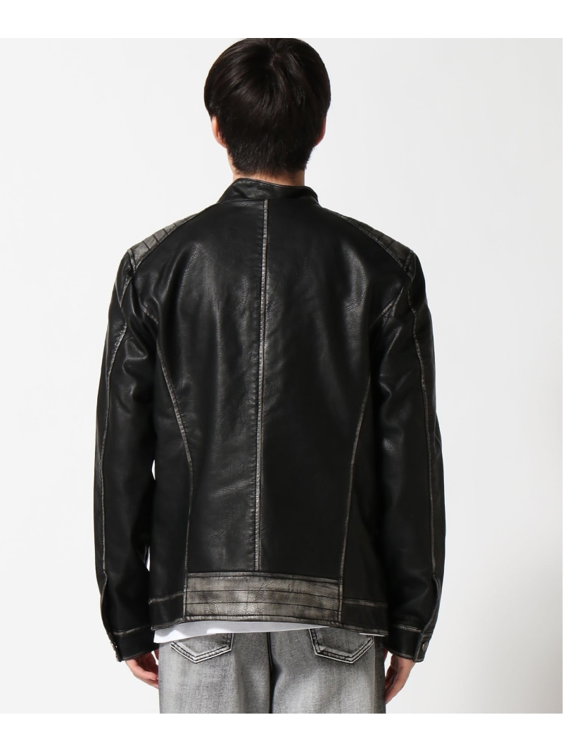 楽天市場】【SALE／60%OFF】GUESS ジャケット (M)Pu Leather Washed