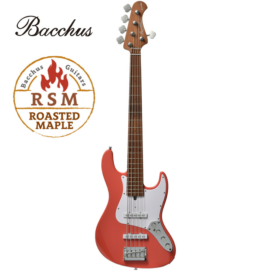 極美品 Bacchus バッカス JAZZ BASS ジャズベース 赤 レッド Bacchus