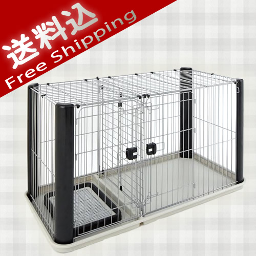 アドメイト イヌ用 ヴィラフォートサークル ブラック&シルバー