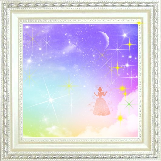 正方形額縁 7個 14センチ(外寸17センチ) 白額縁 パステルアート 正方形