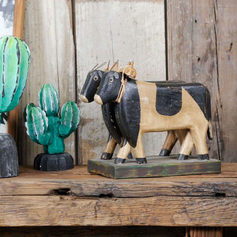 楽天市場】ウッドカービング オックス #1 (ウォーク) 【木彫り 手作り