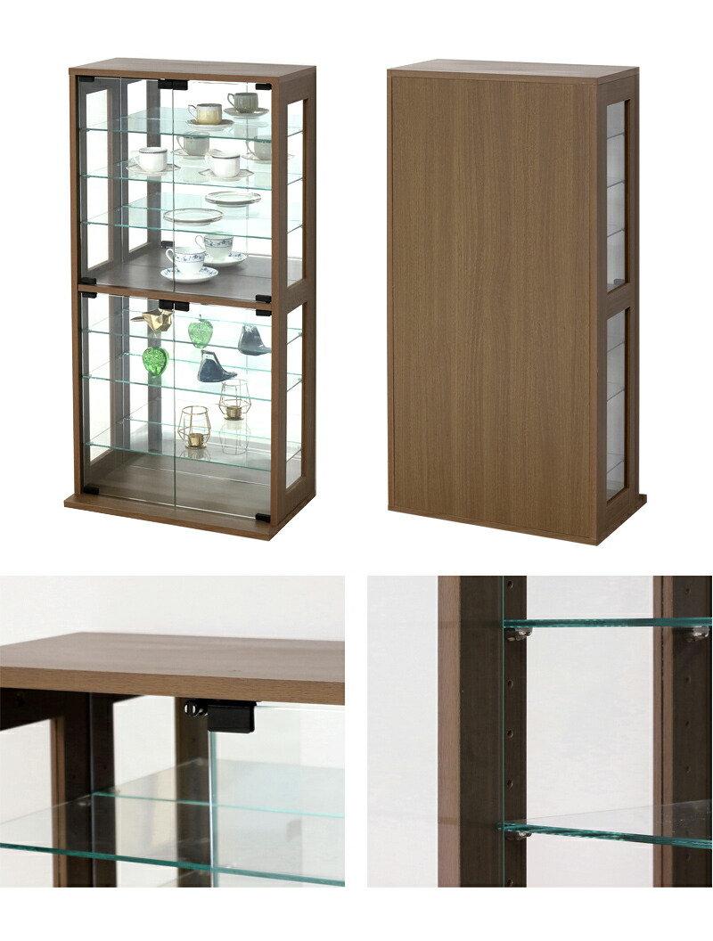 ミニカー用コレクションラック キャビネット アクリル扉、棚付き