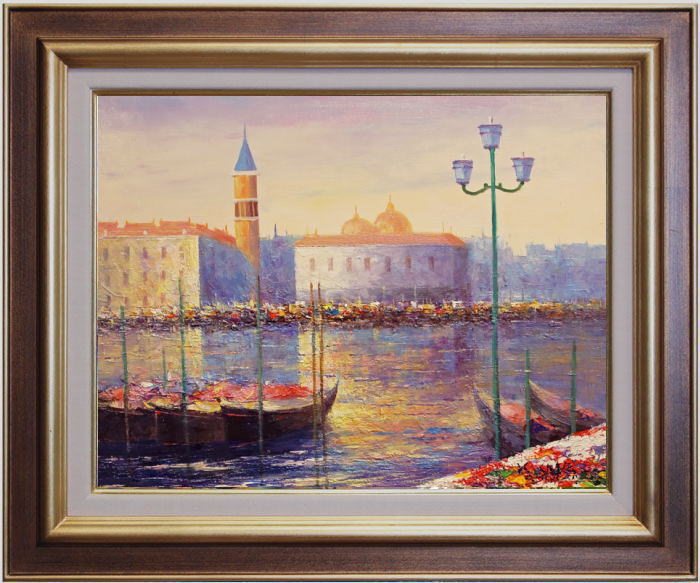 楽天市場】酒井健吉 「 ベニス 」 油絵 油彩画 F6 ( 6号 ) : 内田画廊