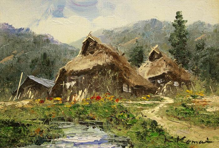 楽天市場】駒井敬三郎 「 南会津 」 油絵 ・ 油彩画 SM サムホール