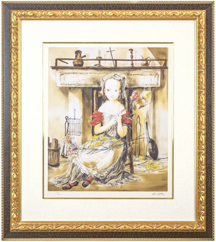 楽天市場】熊谷守一 「 牡丹 」 シルクスクリーン 版画 【中古