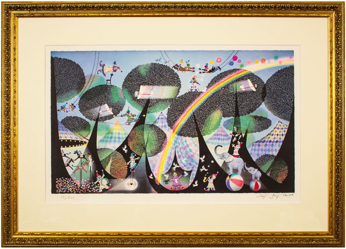 楽天市場】藤城清治『森のサーカス』リトグラフ版画 : 内田画廊