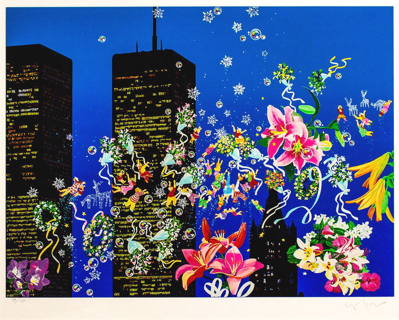 超レア！ヒロ・ヤマガタ ブロンズ像 『春風/薔薇の花束とパリジェンヌ