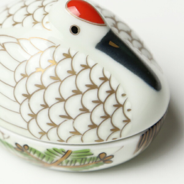 楽天市場】小鉢 皿 錦巣篭もり鶴型 珍味入 有田焼 金照堂 : がらんどう