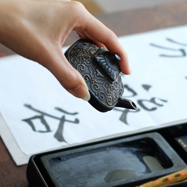 楽天市場】水滴 書道 高岡銅器 角瓶 : がらんどう