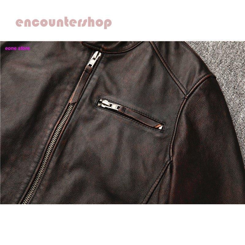 楽天市場】革ジャン レザージャケット メンズ 本革 バイク ライダース