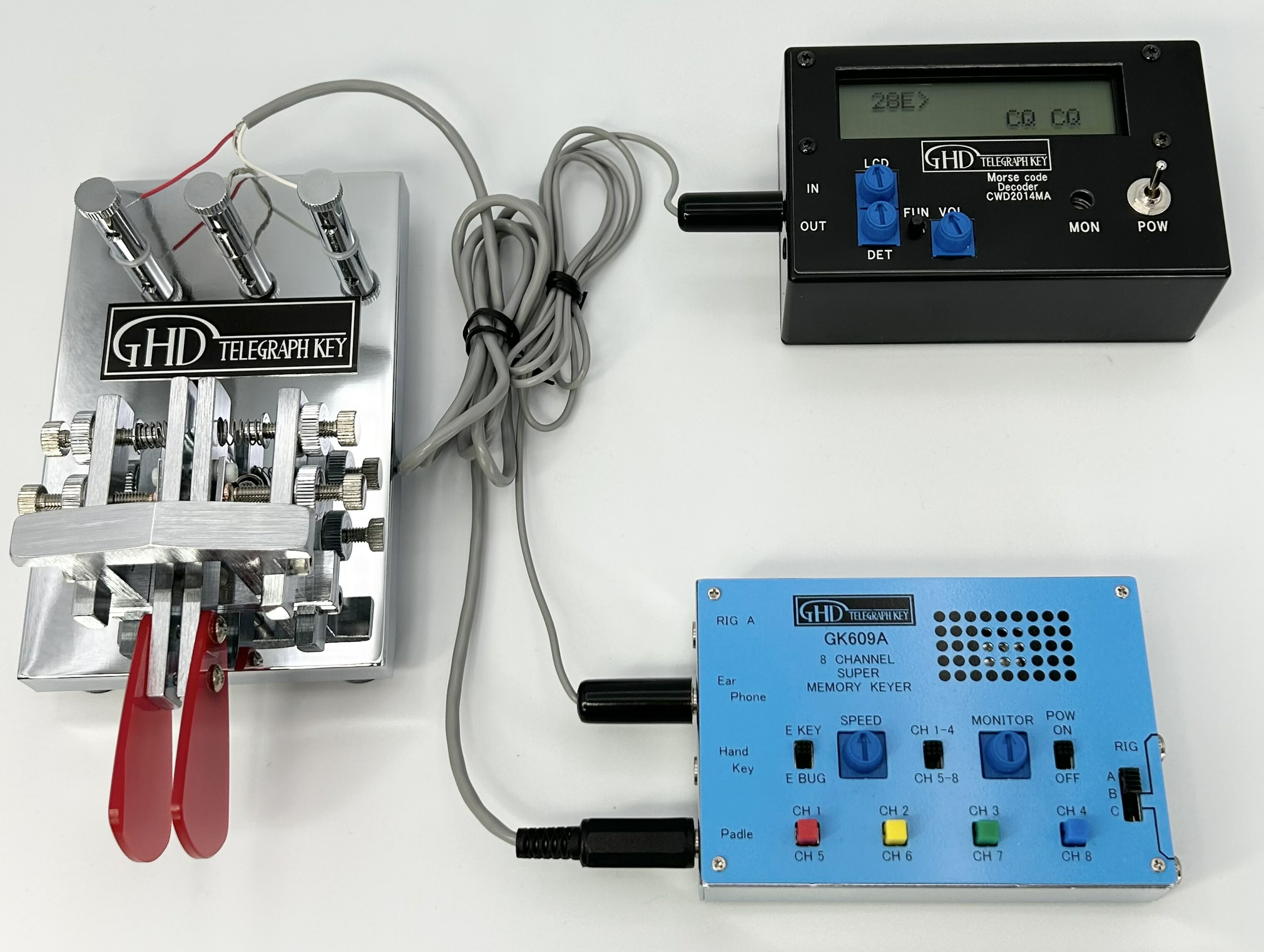 アマチュア無線 CW（モールス符号）解読機 GHD CWD2014M ほぼ未使用