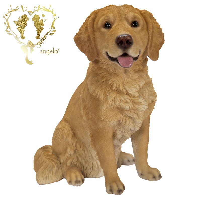 かつゴールデンレトリバー犬 オブジェ置物オーナメント実物大本物