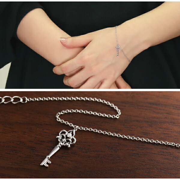 楽天市場】選べる4種類 チャーム シルバーブレスレット 15〜18cm