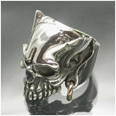 楽天市場】Catalonia 18金ピアス デビル スカル シルバーリング 11〜27