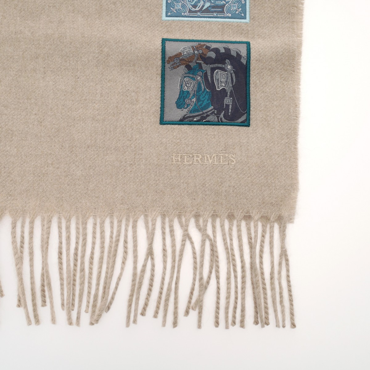 楽天市場】HERMES エルメス バッジソワ ワッペン グレージュ系 メンズ