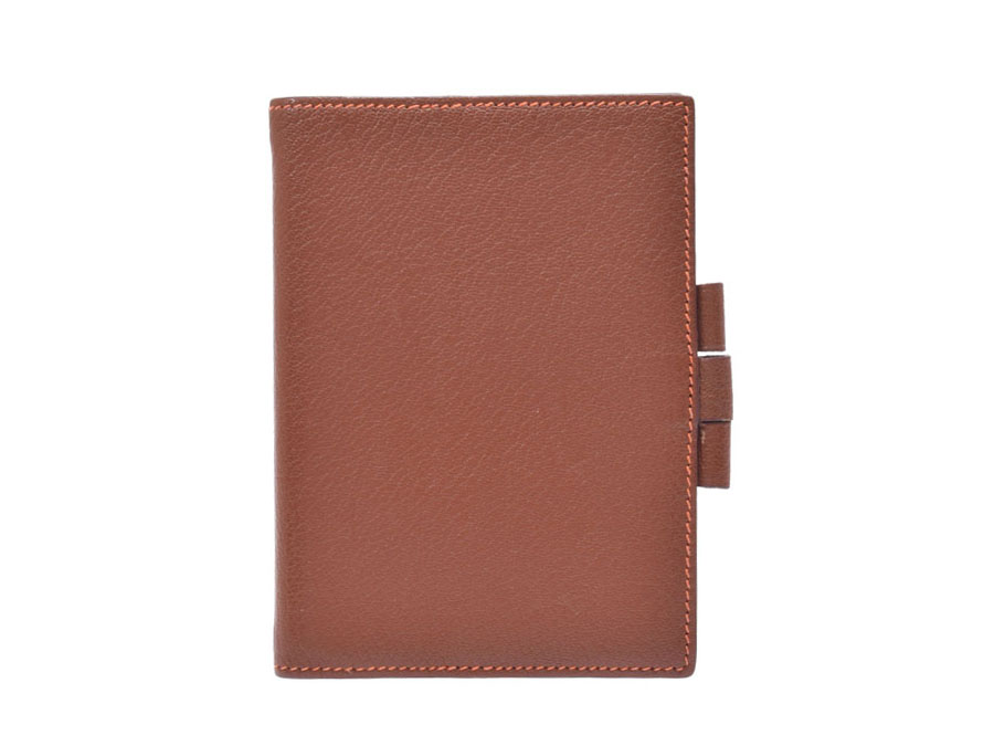 楽天市場】中古 エルメス アジェンダGM シェーブル 茶/オレンジ バイ