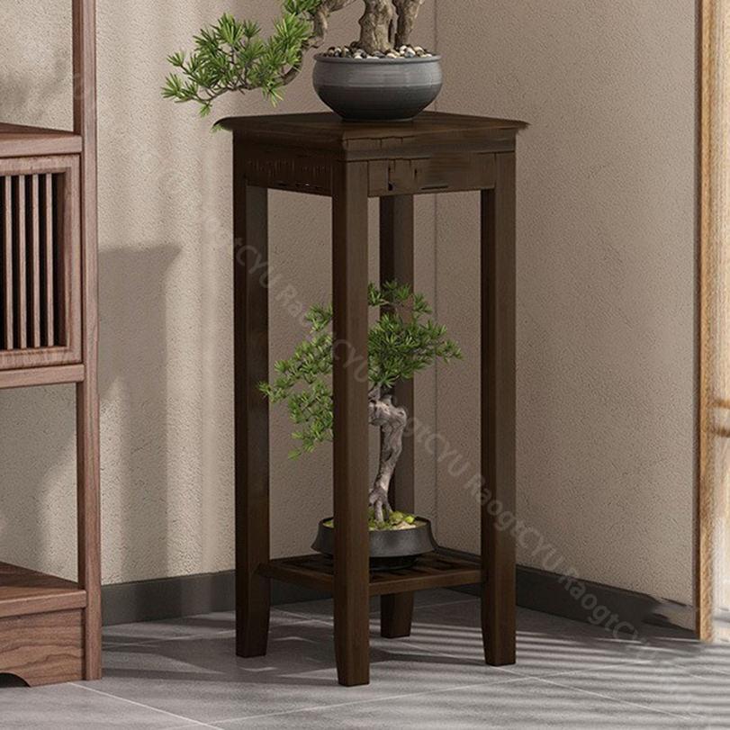 飾り台 大きな花台 床の間 [KMBIGNK] フラワーラック 木製飾り台