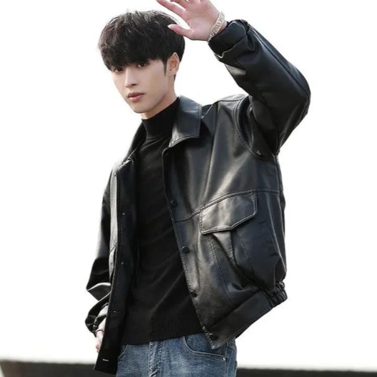 PUレザージャケット B5009 ブルゾン ライダース Bonbon PUレザー