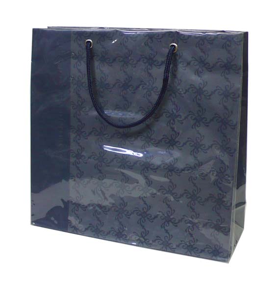 楽天市場】ミニデラックス 1枚 手提げ紙袋 ビニール被せ紙袋