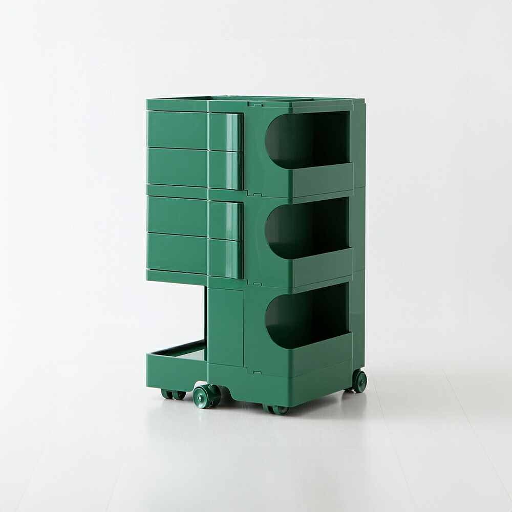 楽天市場】BINGEURI 回転式収納ワゴン キャスター付き 3段 Aタイプ 16