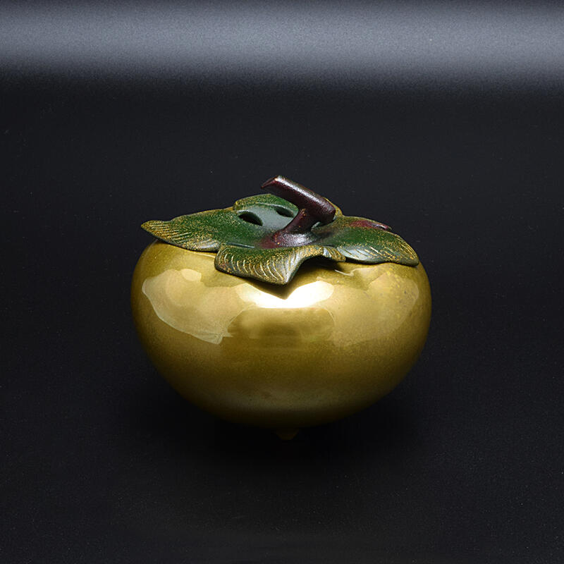 楽天市場】【香炉】柿香炉京都 逸鳳工房作※完全限定品伝統工芸品煮色