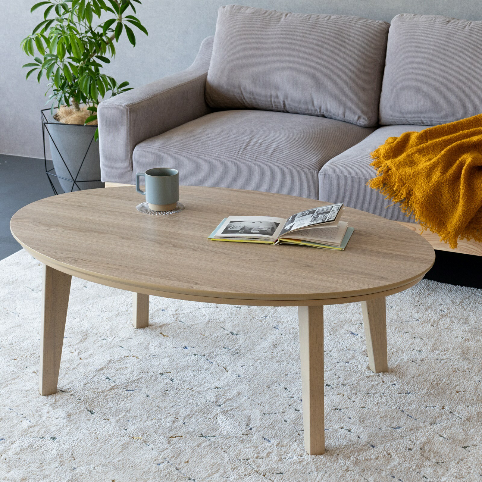 楽天市場】こたつ 楕円 105 こたつ 一人暮らし 楕円形 こたつ 105×70cm