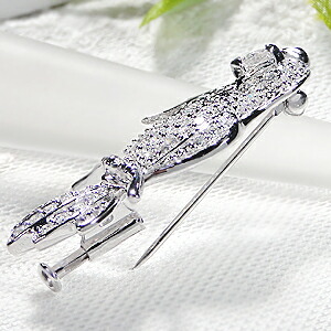 Pt900 ダイヤモンド1.67ctブローチ