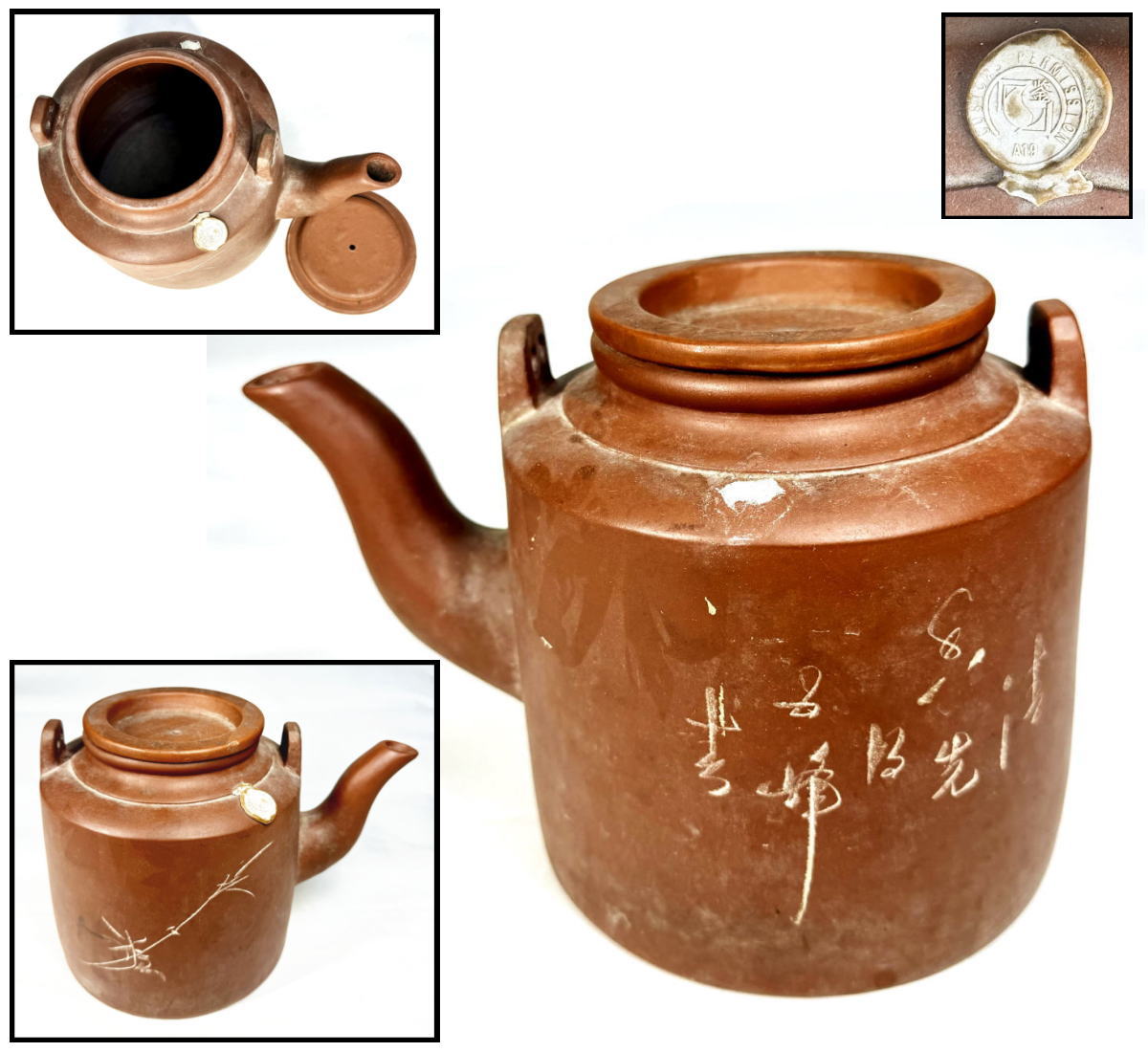 32『黒釉彩 壺 共箱』 /骨董品 古美術 アンティーク 古玩 32『黒釉彩