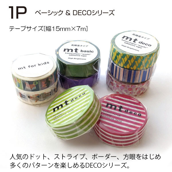 楽天市場】mt マスキングテープ 1P ドット 1.5cm幅 12色 15mm×7m 水玉